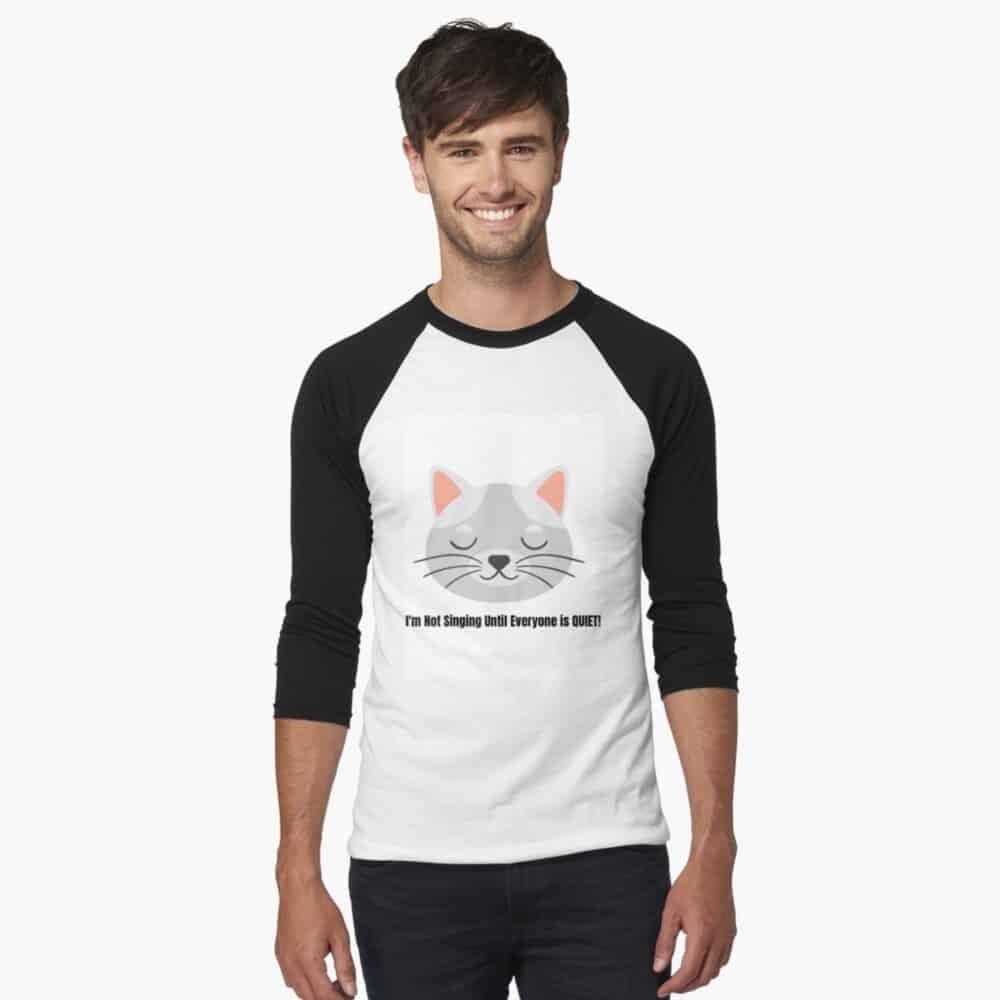 Music-Themed Cat T-shirt